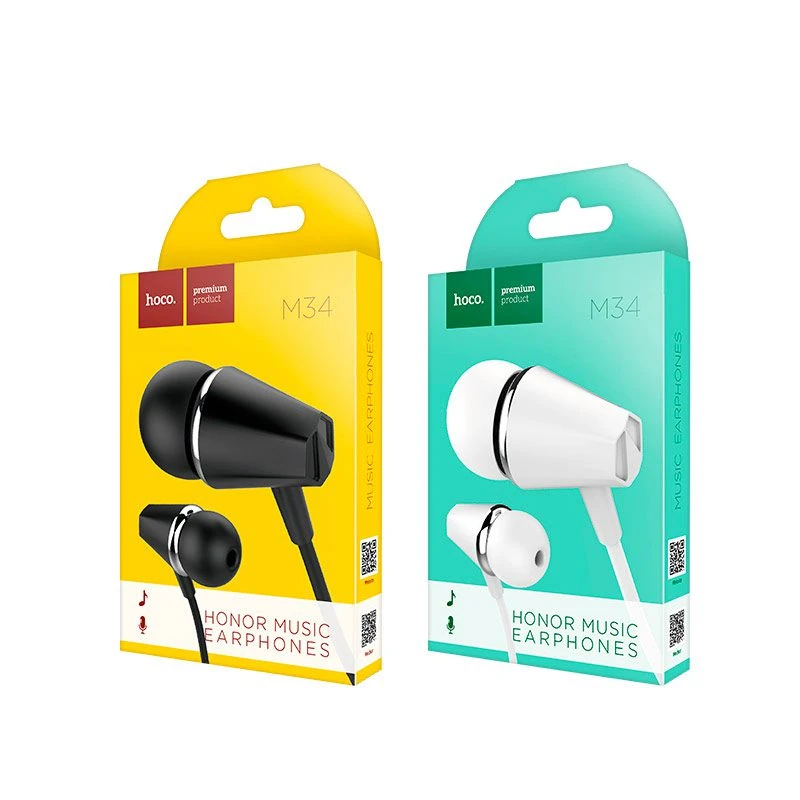 Наушники hoco m34 honor music universal с микрофоном, черные. 3
