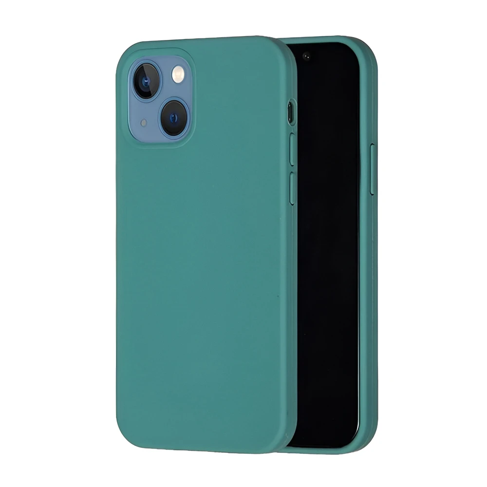 Чехол woo case liquid silicone для iphone 15, зеленый 2