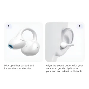Ugreen open ear tws clipbuds pro | ws218, white Thumbnail 3