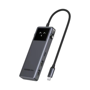 Ugreen hub 7 в 1 type-c на 1×hdmi 4k@60hz + 3×usb-a 3.0 | cm888, серый