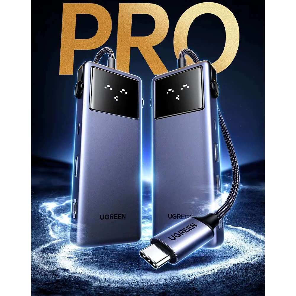 Ugreen hub 7в1 type-c на 1*hdmi 4k@60hz + 2*usb-a 3.0 + 1*usb-a 2.0 + 1*usb-c + lan 100w pd | cm888, космический серый 3