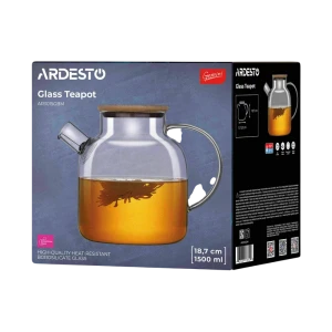Заварочный чайник ardesto ar3015gbm, 1,5л, прозрачный Thumbnail 3