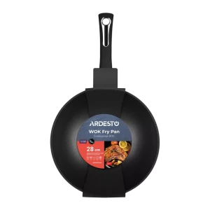 Tigaie wok ardesto ar1928gmw, 28cm, negru Thumbnail 5