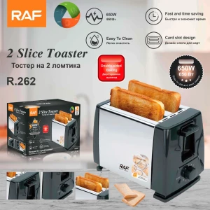 Raf toaster r.262, 2 slice, 650w Thumbnail 4