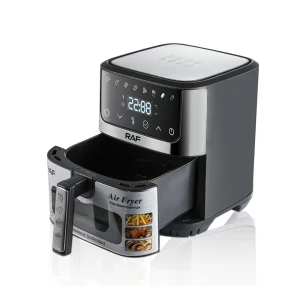 Фритюрница raf air fryer r.5350, прозрачное окно, 7 л, 1600 вт, черная Thumbnail 2