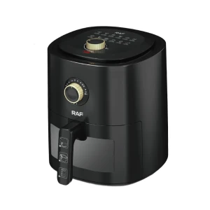Фритюрница raf air fryer r.5332b, с прозрачным окном, 4 л, 1300 вт, черная