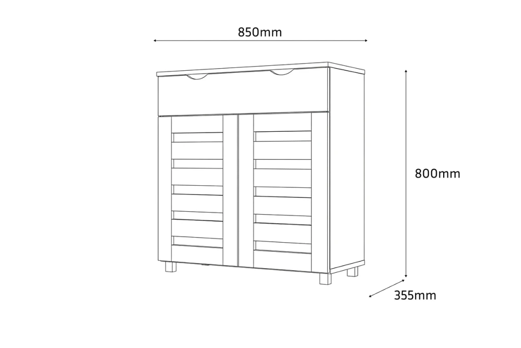 Dulap pentru încălțăminte modul №11 - stejar sonoma 5