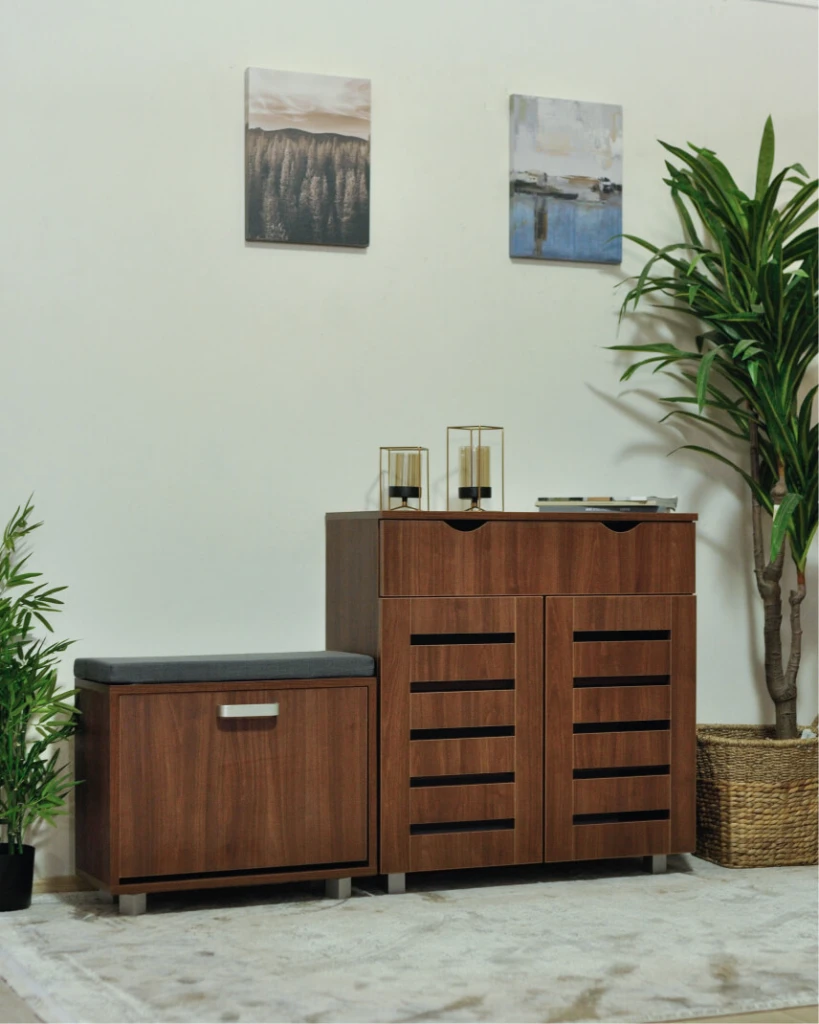 Dulap pentru încălțăminte modul №11 - nuc pietros 5