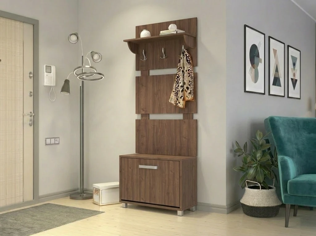 Dulap pentru încălțăminte modul №7 - nuc pietros 2