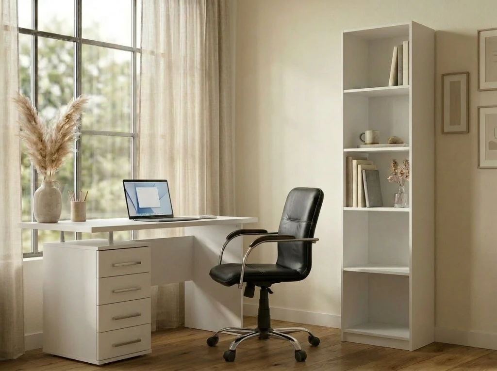 Etajeră office line №5 - frasin alb 2