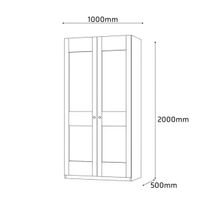 Dulap mezzo 1000 - frasin alb Thumbnail 5