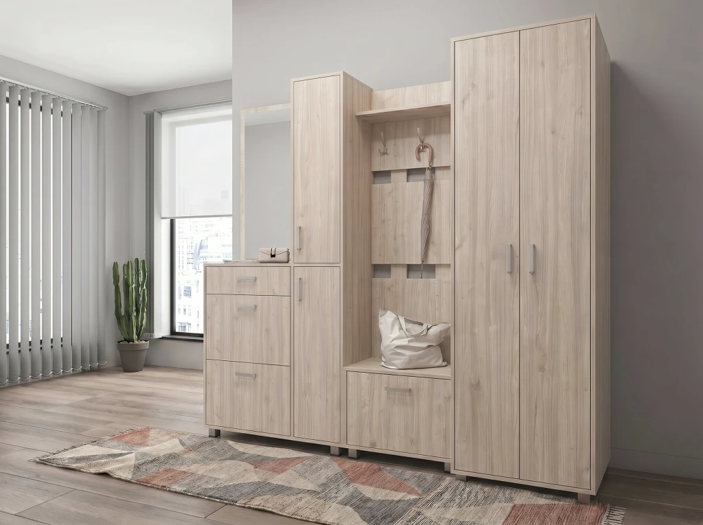 Dulap suspendat cu oglinda modul №6 - stejar sonoma 3