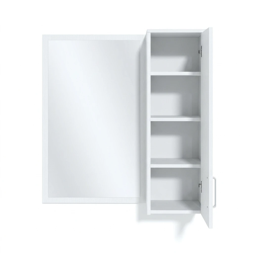 Dulap suspendat cu oglinda modul №6 - frasin alb 5