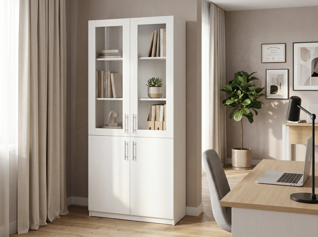 Dulap de birou office line №2 - frasin alb 2