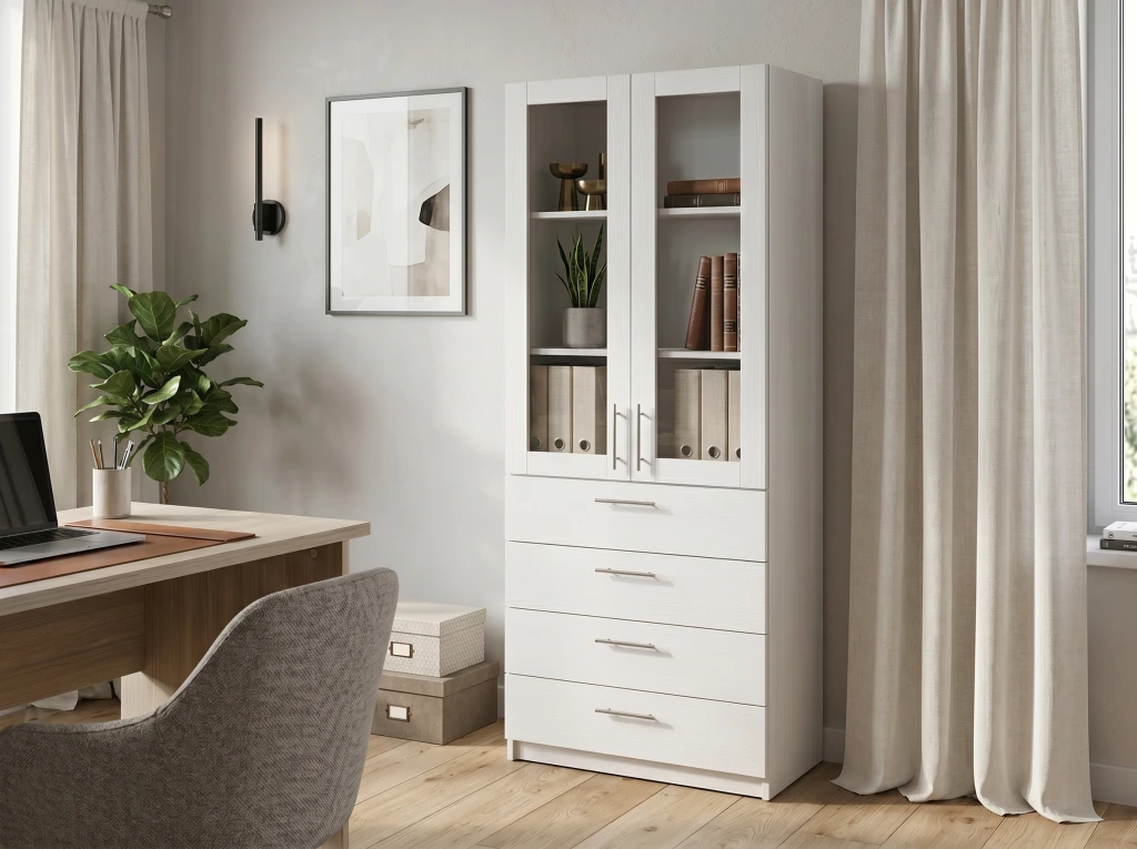Dulap de birou office line №3 - frasin alb 2