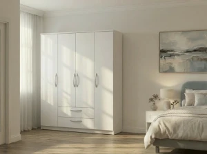 Dulap linia 1600 fara oglinzi - frasin alb Thumbnail 2