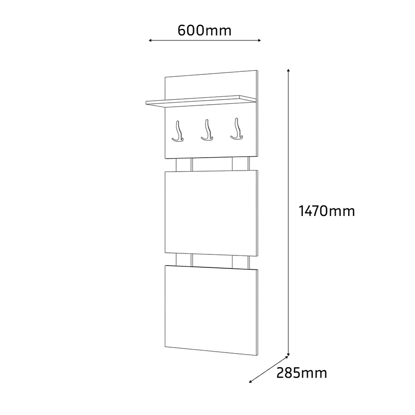 Cuier modul 8 - stejar sonoma 6