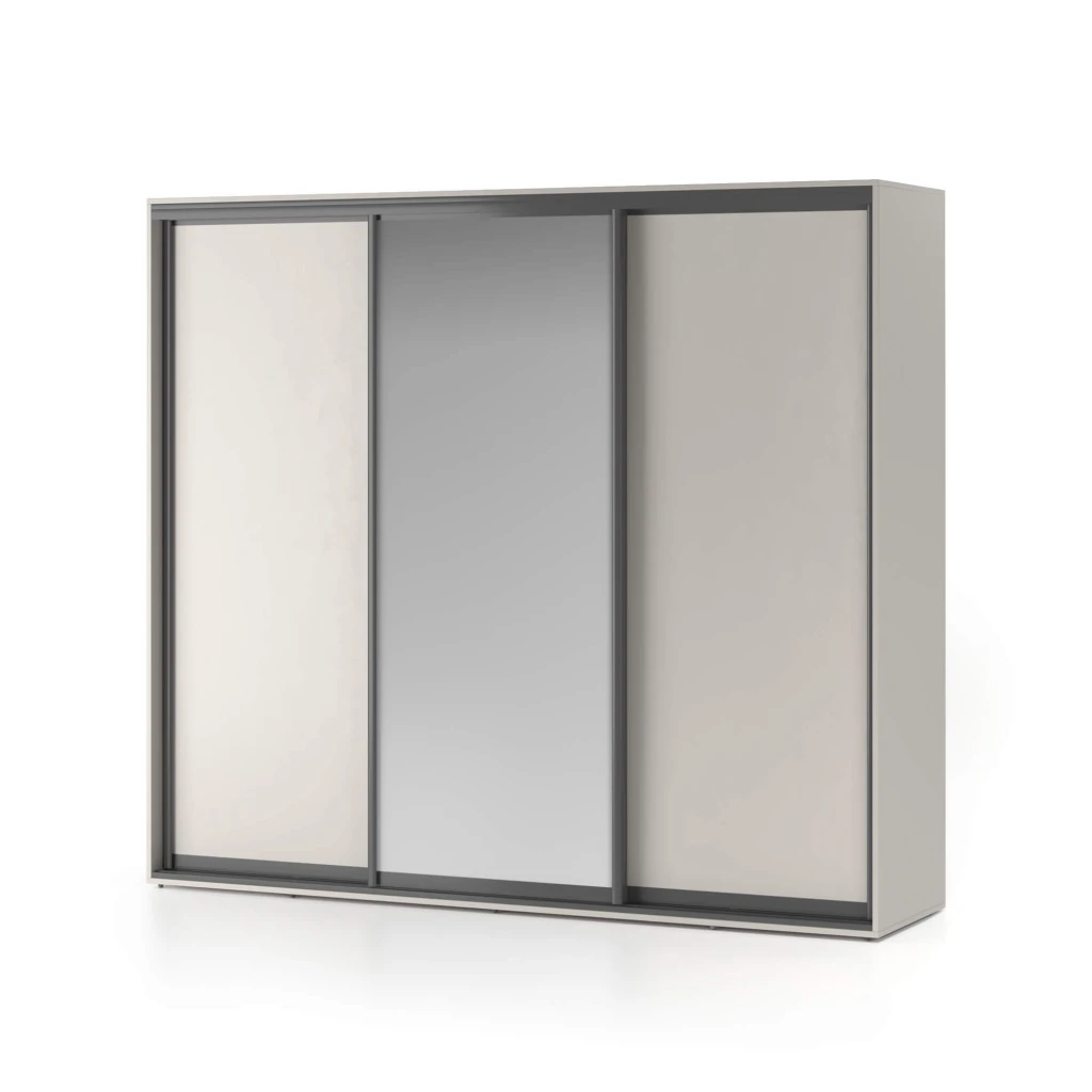 Dulap glisant oslo 1 oglindă 2400 - cașmir 6