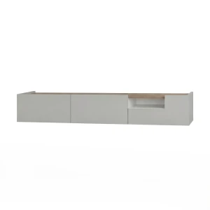 Comoda tv hardy suspendata 2000 - gri deschis mat