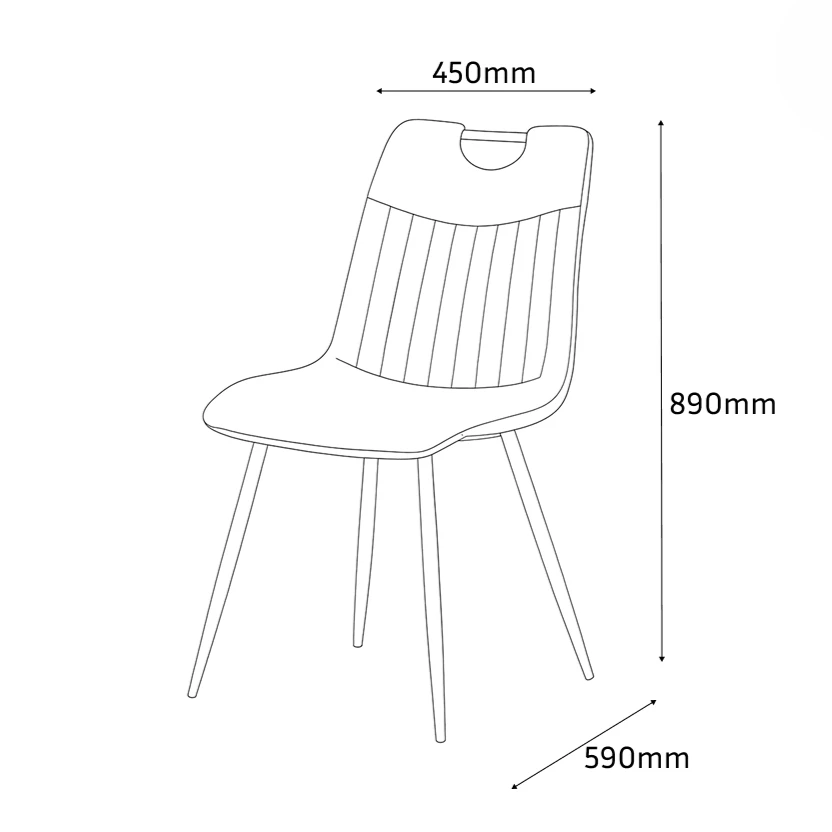 Scaun kip - negru 6