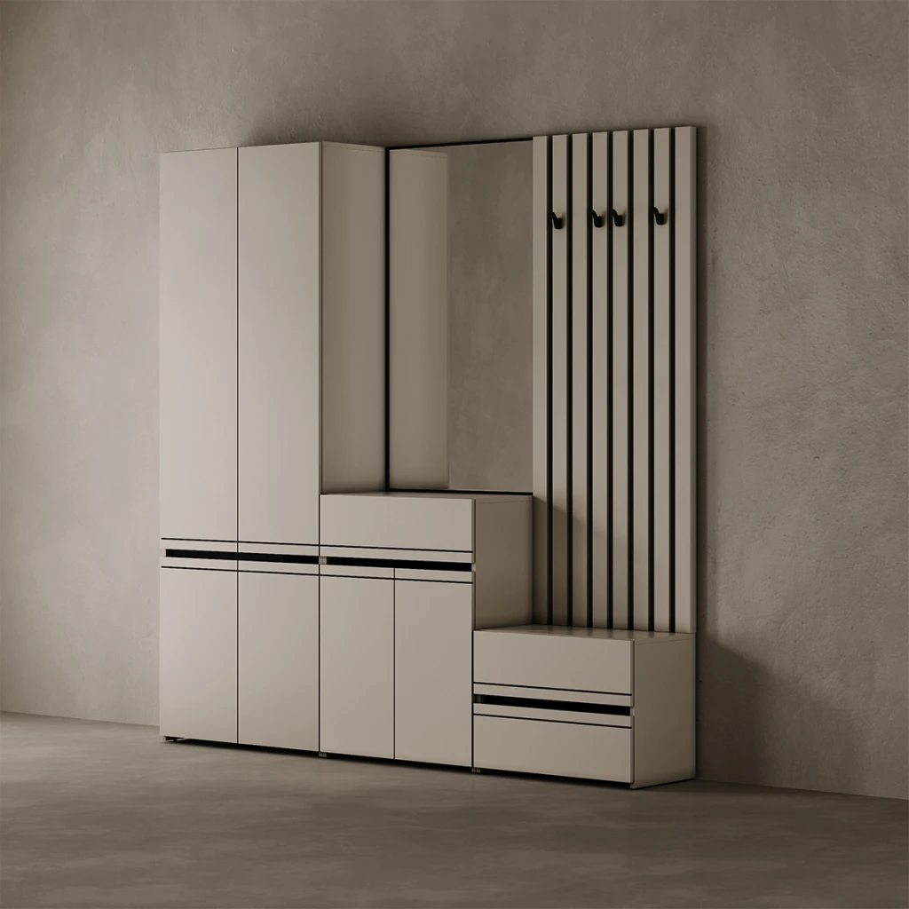 Cuier pentru hol modular basic - cașmir 9