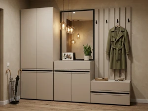 Комод 2 ящика для модульной прихожей basic - кашемир Thumbnail 2