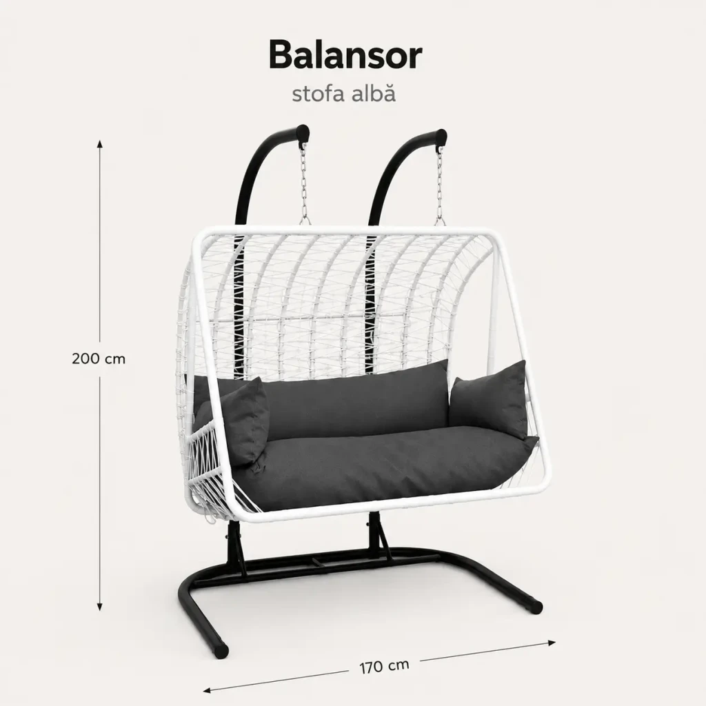 Balansor stofa 2 pers, белый (766405) 3