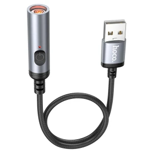 Мини-прикуриватель hoco ua30 usb, черный