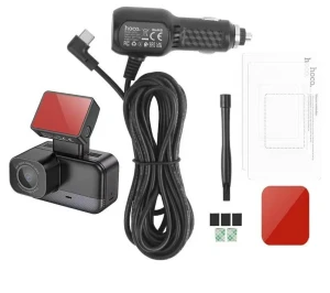 Mini cameră de bord hoco dv10 cu ecran, neagră Thumbnail 3