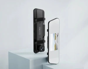 Oglindă retrovizoare inteligentă xo xj06, înregistrator auto de 5 inch cu wifi și atingere (fără card), negru