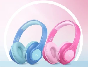 Детские наушники xo be54 с мультяшным рисунком, розовые