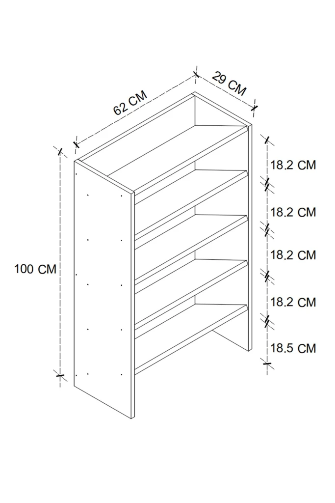 Обувница nex home с 5 отделениями 90 x 32 x 106 см, белая 4