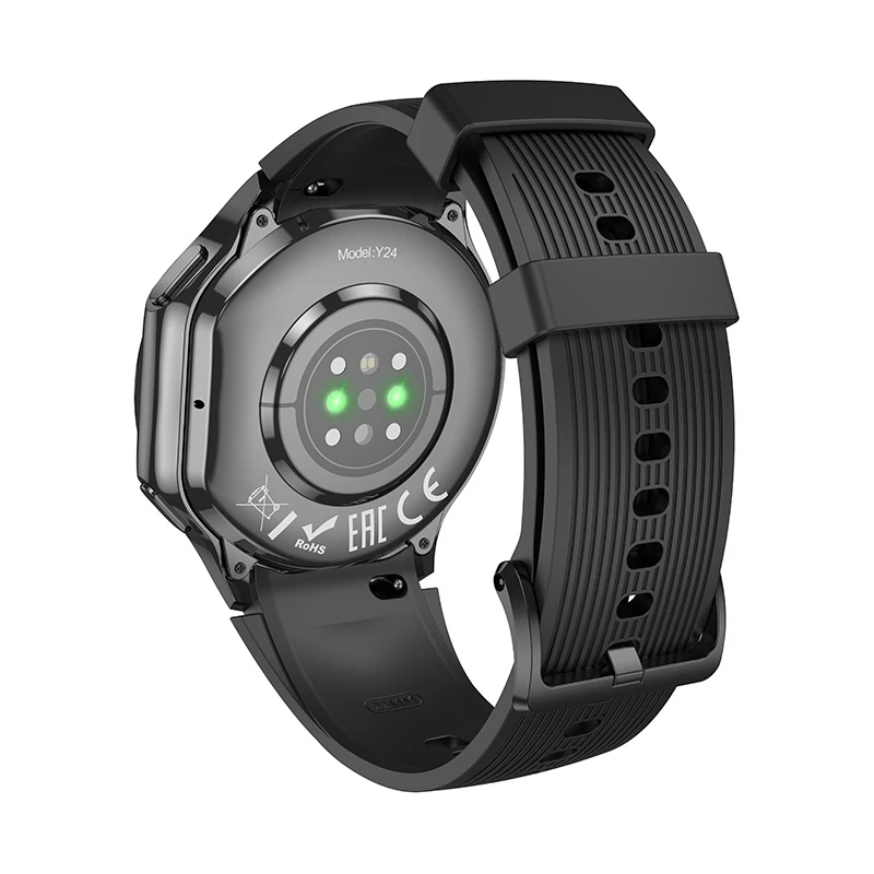 Спортивные умные часы hoco y24 amoled (версия для звонков), черные 2