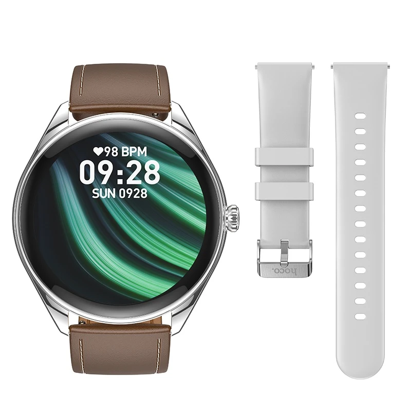 Спортивные умные часы hoco y22 amoled (версия для звонков), серебристый 2