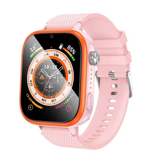 Детские умные часы hoco y101 4g, розовые. 2