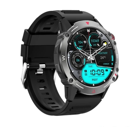 Ceas sport inteligent cu funcție de vorbire, xo j7, ecran amoled, pătrat, stea magnetică, rotund, negru 2