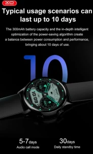 Смарт-часы xo j4 smart sports talking watch с amoled-экраном, черные. Thumbnail 5
