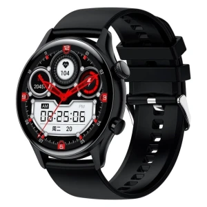 Ceas sport inteligent xo j4 cu ecran amoled, negru