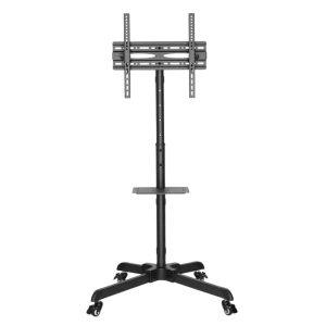 Подставка под телевизор на ножке Reflecta TV Stand 55P-Shelf, #23199, Чёрный