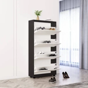 Pantofar leo 50x27x164h cm sonoma/white Thumbnail 3