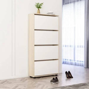 Pantofar leo 50x27x164h cm sonoma/white Thumbnail 6