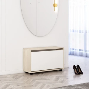 Pantofar leo 60x27x47h cm sonoma/white