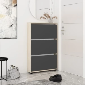 Pantofar leo slim 80x16x125h cm sonoma/anthracite