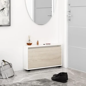 Pantofar leo slim 50x16x47h cm white/sonoma