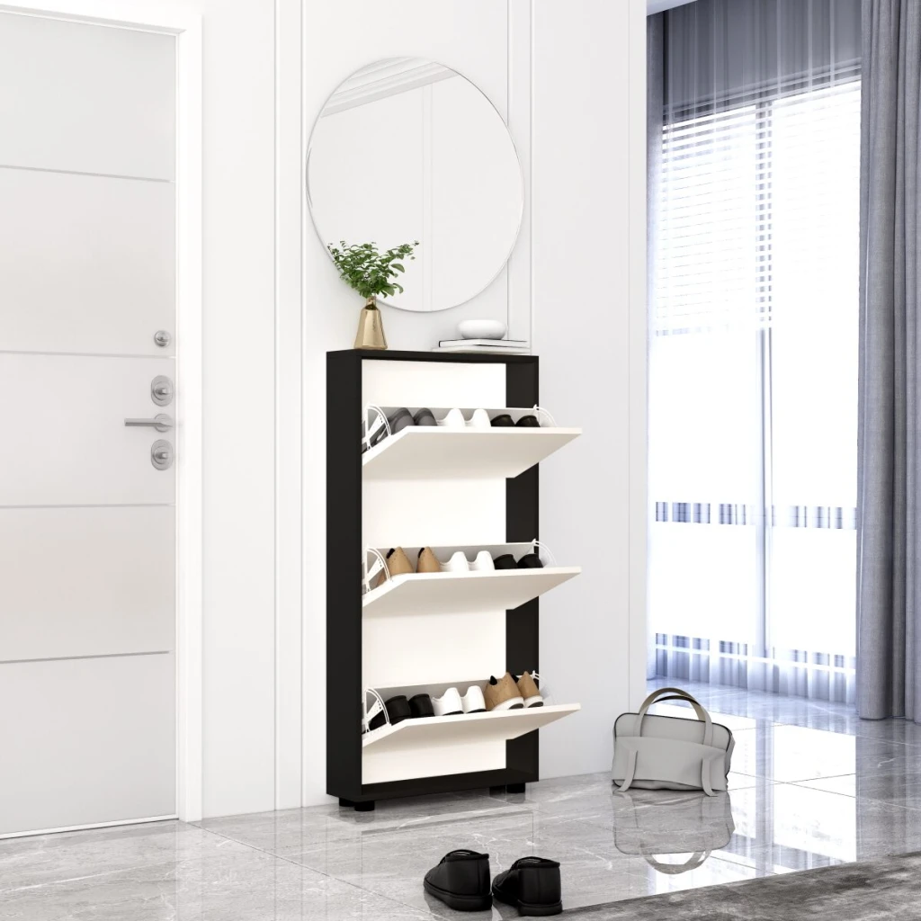 Pantofar leo slim 50x16x125h cm anhracite/white 3