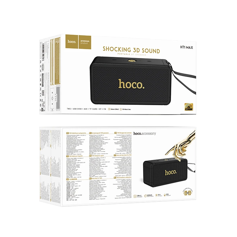 Boxă sport hoco ht1 max marquis, neagră 3