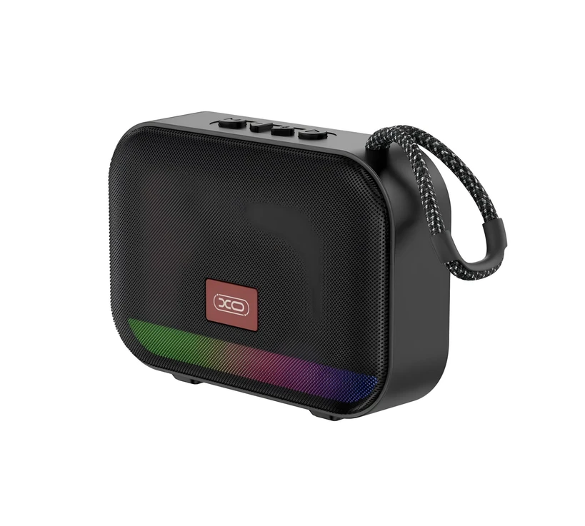 Boxă portabilă mică iluminată xo f66, neagră 2