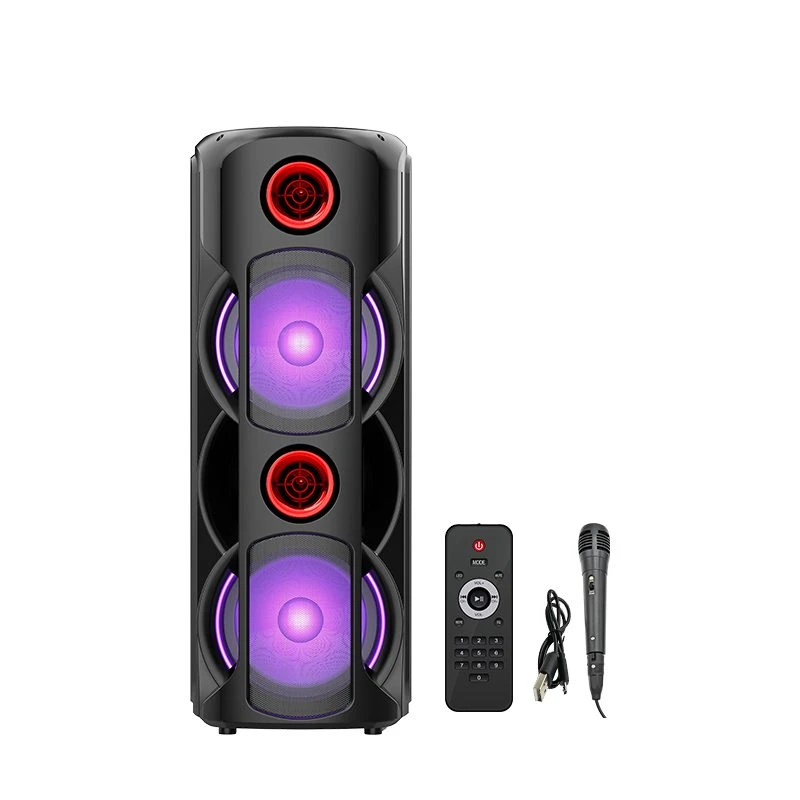 Boxă dublă sing-e zqs8225 rgb party, 8 inch, 30w, neagră 3