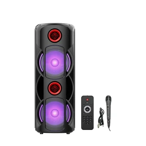 Boxă dublă sing-e zqs8225 rgb party, 8 inch, 30w, neagră Thumbnail 3