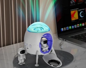 Xo cf38 starlight lander, lumină ambientală + difuzor, alb